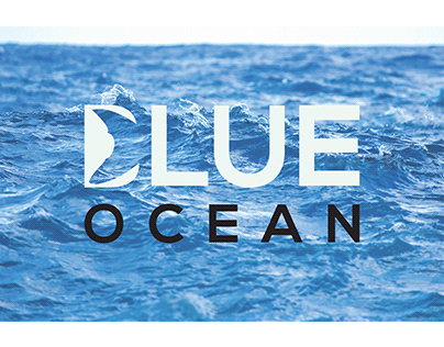 Blue Ocean. Logo Design. Minimal Logo Design
