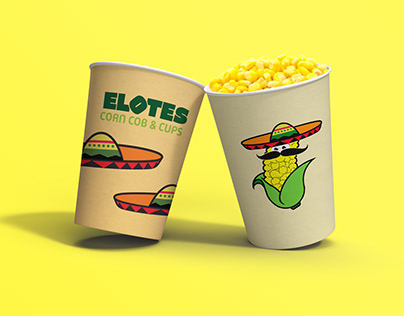 Project thumbnail - "Elotes Corn Cob & Cups" logo refresh