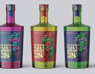 Fleetwood Gin: Label design