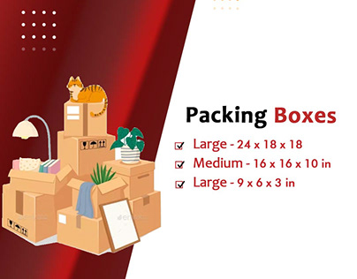 Packers and movers packaging boxes