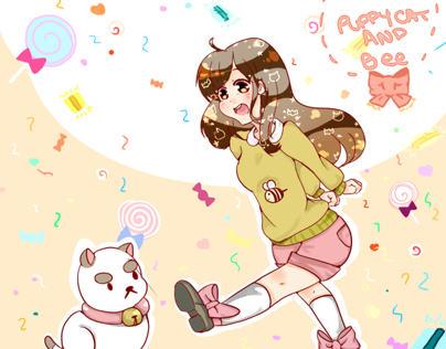 puppycat and bee