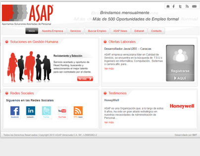 Asap.com.ve - Web Design Flash XML -