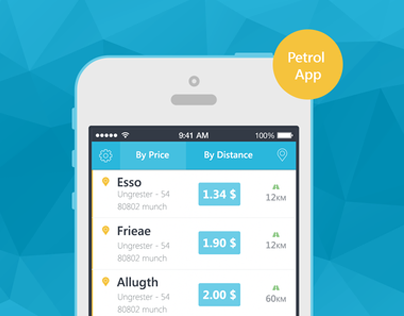Petrol App Design