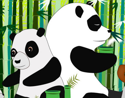 Digital Illustration - Panda