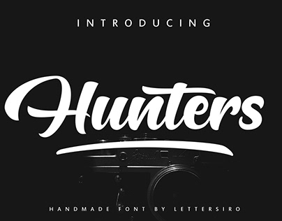 Hunters Font | logo | Advertisement | Product | Apparel