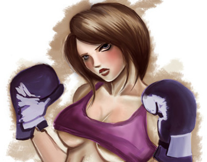 female boxer