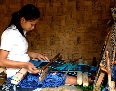 Handwoven Ikat by the Baduy Tribe's