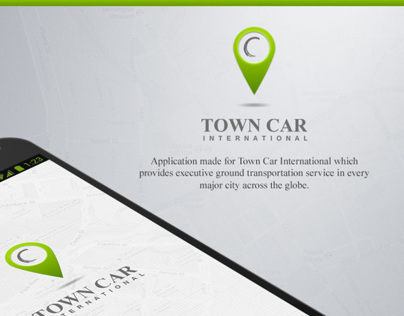 TOWN CAR international.  Car renting application. 