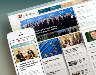 Responsive website for LT Foreign affairs ministry