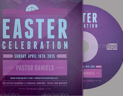 Easter Celebration CD Artwork Template