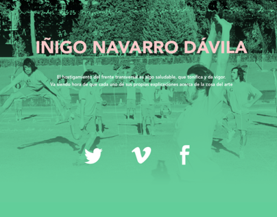 Web Desing Iñigo Navarro Dávila Portfolio