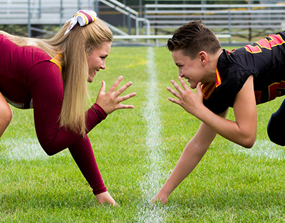 Sibling Sports Themed Photography