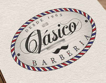 CLÁSICO BARBERÍA logotipo