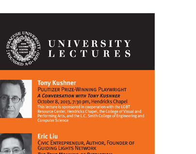 Syracuse University Lecture Series Fall 2013