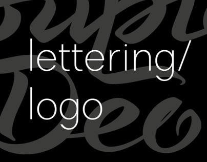 Lettering based logotypes