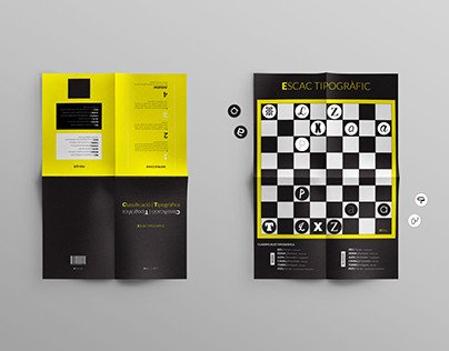 Juego de ajedrez tipográfico • Typographic chess game