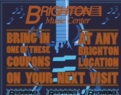 Brighton Music Coupon Flyer