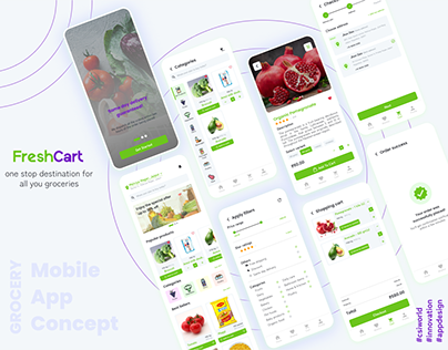 Online grocery mobile app design