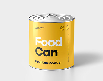Food Can Mock-up