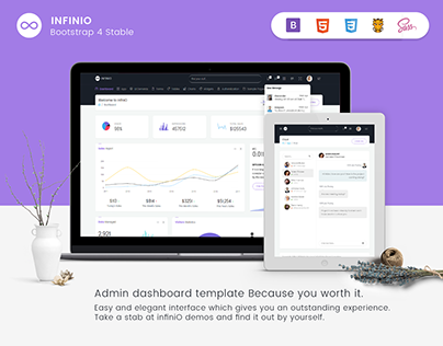 InfiniO Bootstrap 4 Admin Dashboard