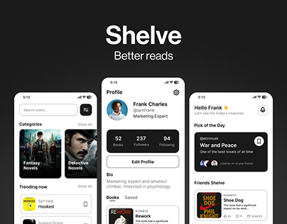 Shelve UX/UI Design