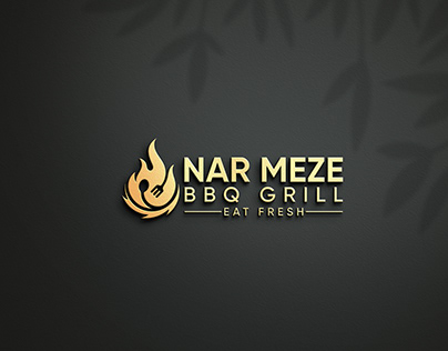 Nar Meze BBQ Grill Logo Design