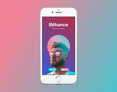 Daily UI #023: Onboarding for Behance app