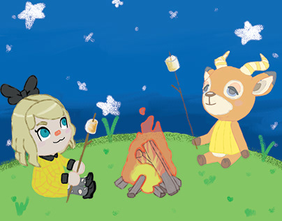Digital Animal Crossing Art