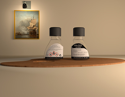 Winsor and Newton varnish | 3d modeling