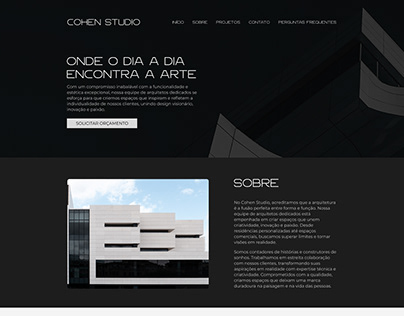 Landing Page Arquitetura - Cohen Studio