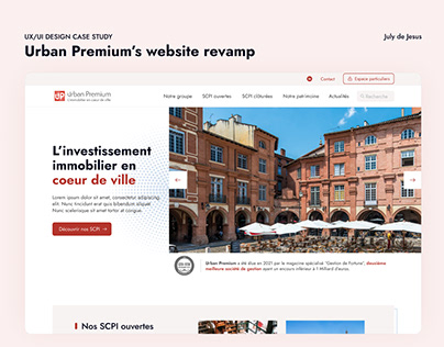 Urban Premium : Real estate website