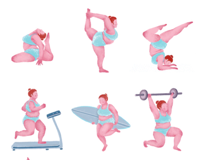 Fat girl - sports series diagrams