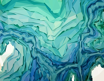 'Inner Beauty' Abstract Low Poly Art