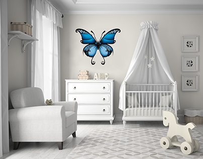 Butterflies Wall Stickers For Kids DEMO PROJECT