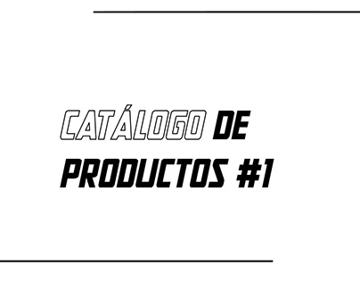 DISEÑO FUGAZ DE CATALOGO DE PRODUCTOS #1