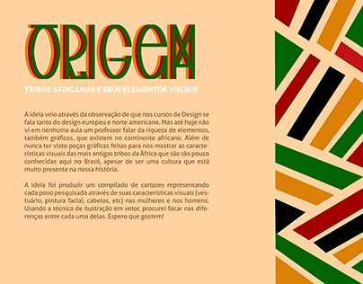 ORIGEM: Tribos Africanas e seus elementos visuais