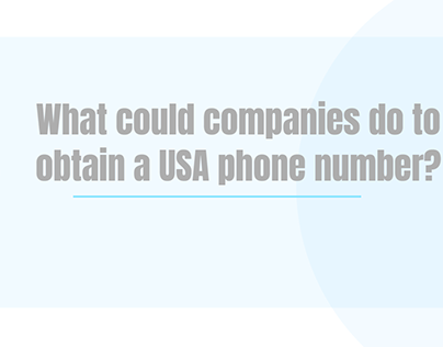 What could companies do to obtain a USA phone number?