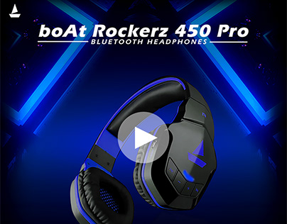 boAt Headphone Animation (boAt Rockerz 450 Pro)