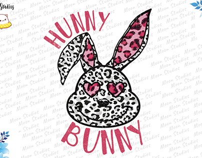 Easter Leopard Hunny Bunny Sublimation