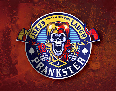 Jester Skull Prankster Logo