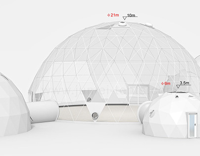 Multi Geodesic Domes for big Event