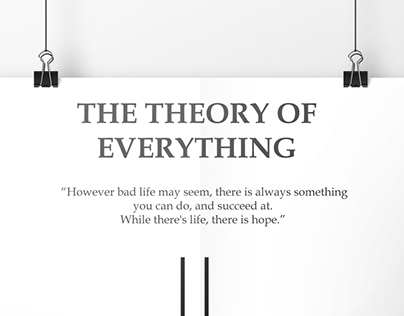 Posters 'The theory of everything'
