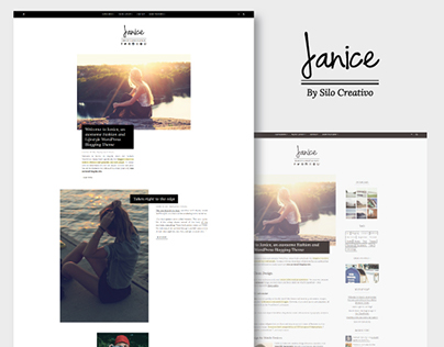 Janice - Plantilla de WordPress para bloggers de Moda