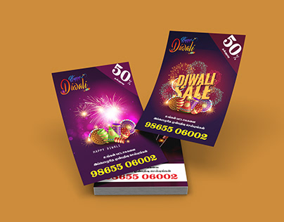Diwali Crackers Discount Sales Poster