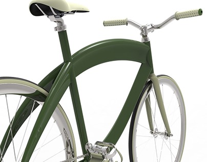 Bike frame design concept and renderings