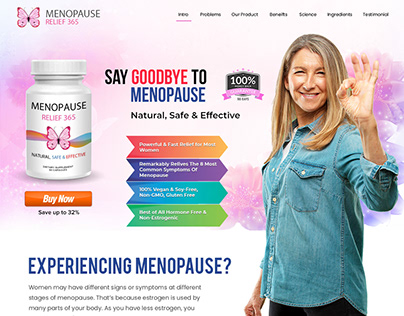 Menopause website design