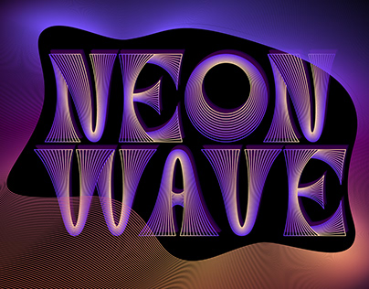 Neon Wave Retro Futuristic Font Family