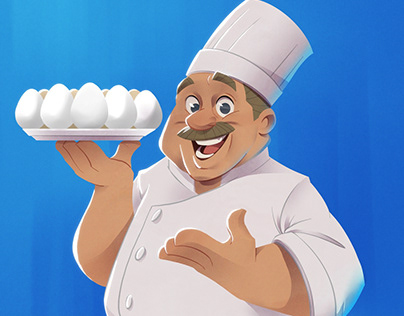 A chef and its eggs