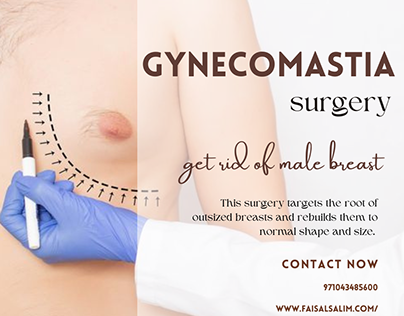 gynecomastia or male breast reduction surgery dubai
