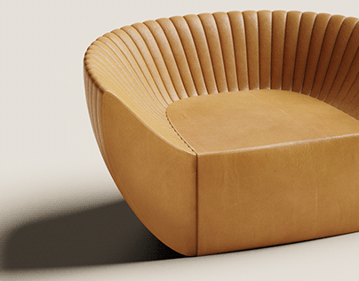 Corrugated sofa